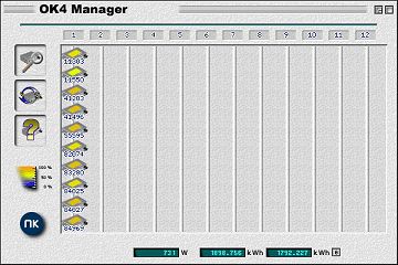 index frame of OK4 manager version 2.2.1.10 with 2 details